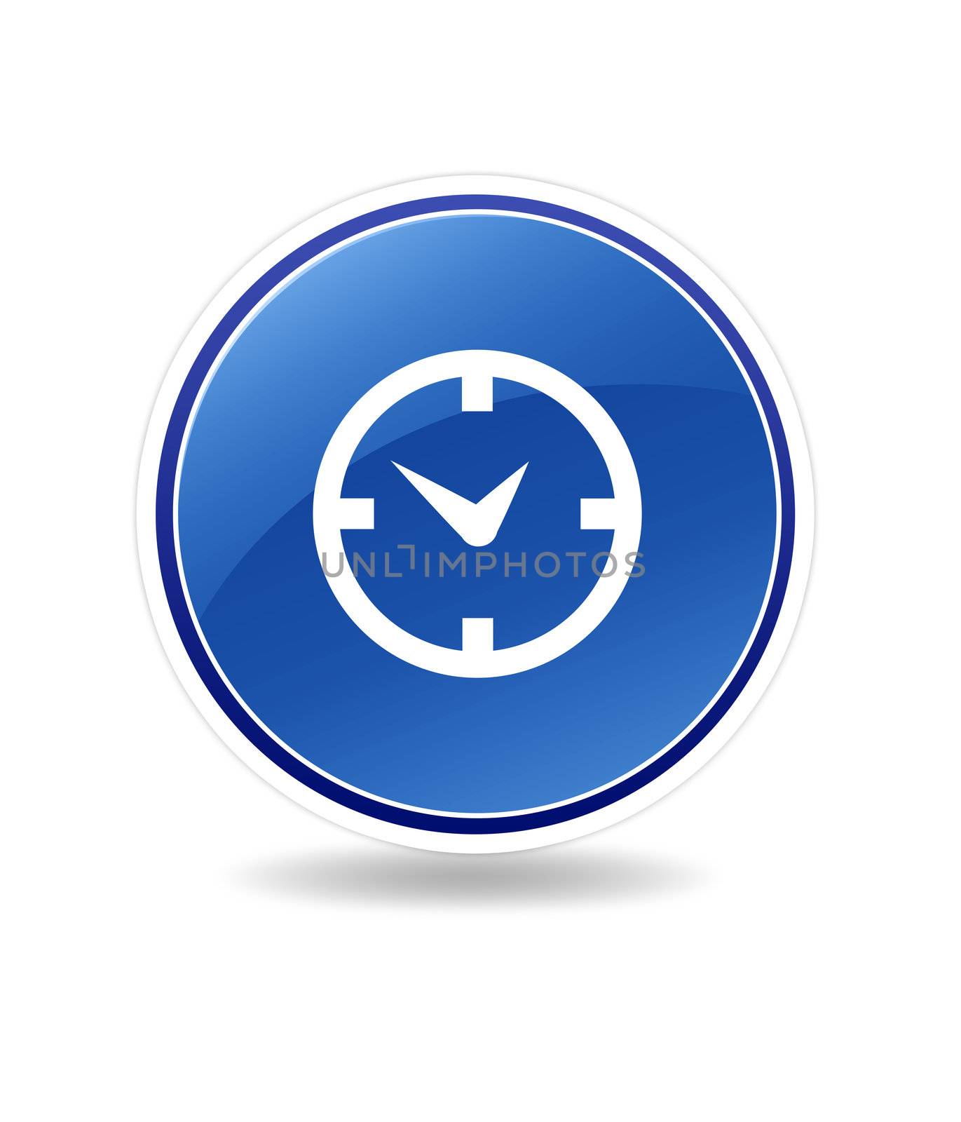 High resolution schedule icon with clock. 