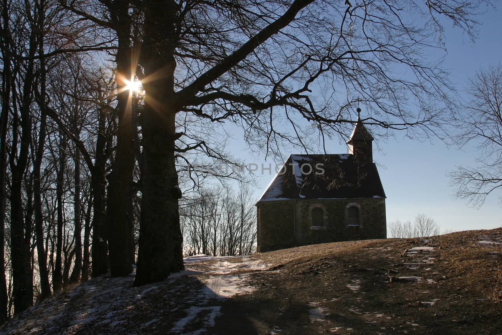 Beautiful small rural church in Croatia