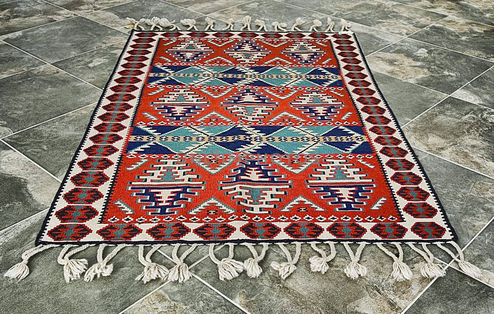 Traditional turkish craft - hndmade wool capet