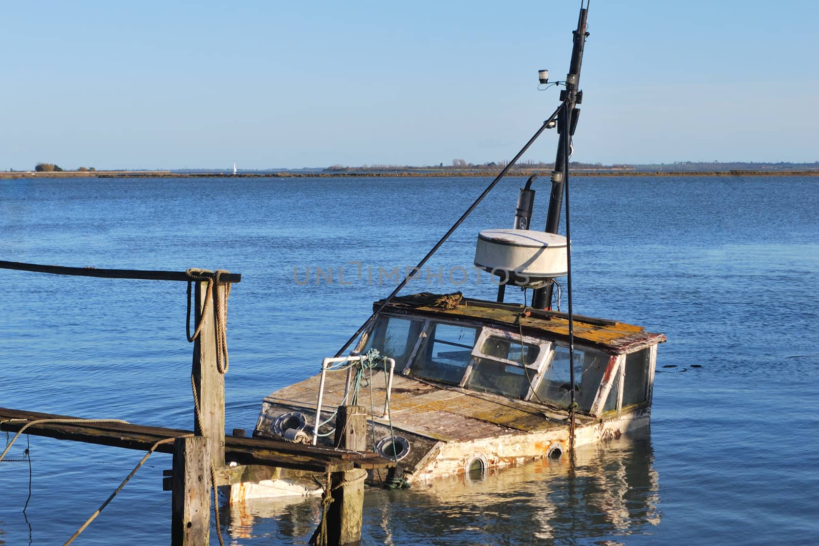 wreck of old boat