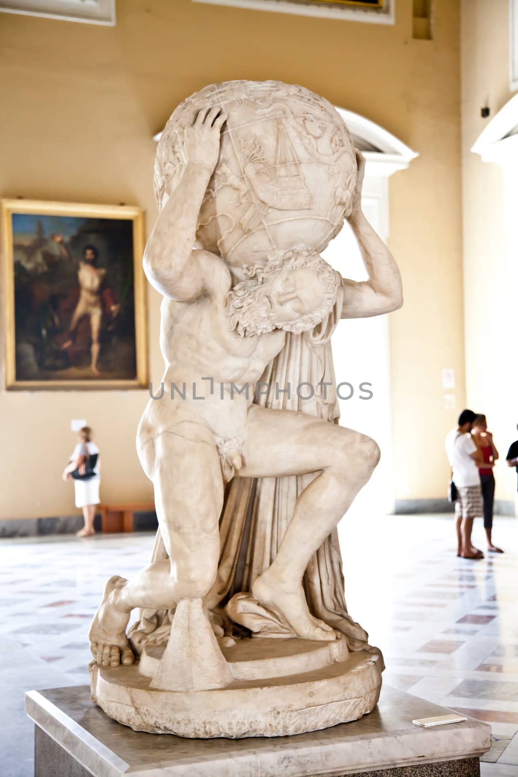 2dn century AD copy of Atlante Farnese statue