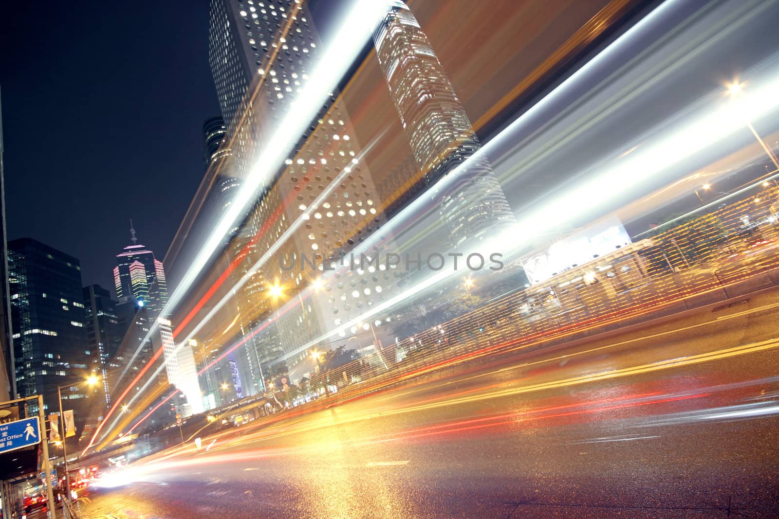 night traffic lights