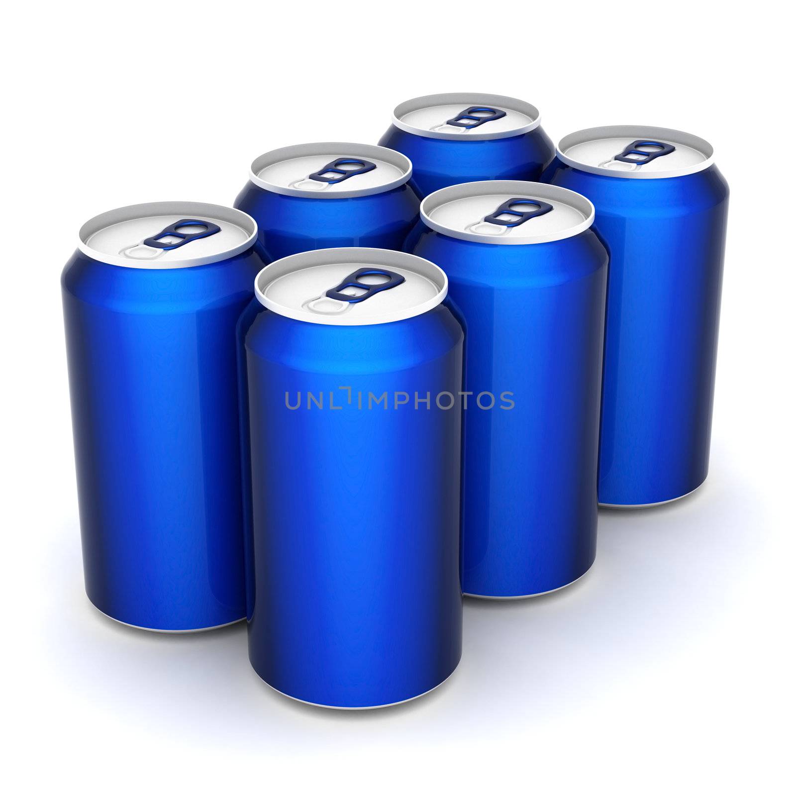 Image sealed aluminum can with a drink