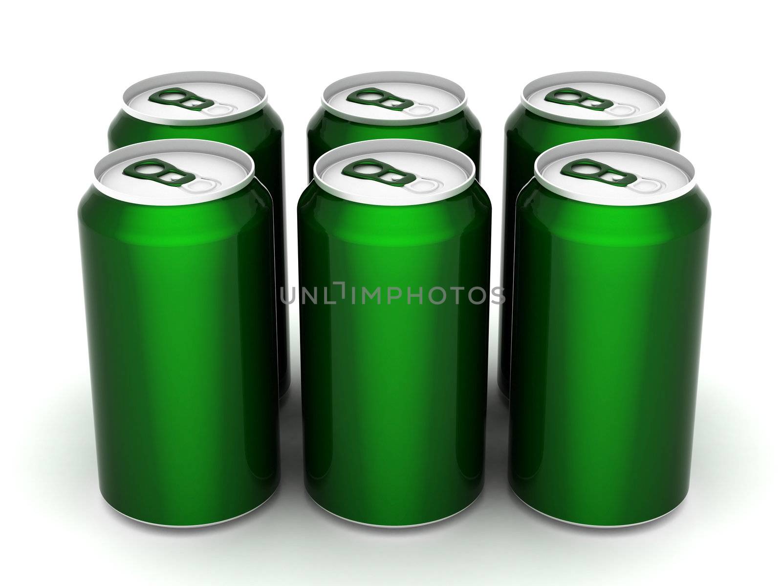 Image sealed aluminum can with a drink