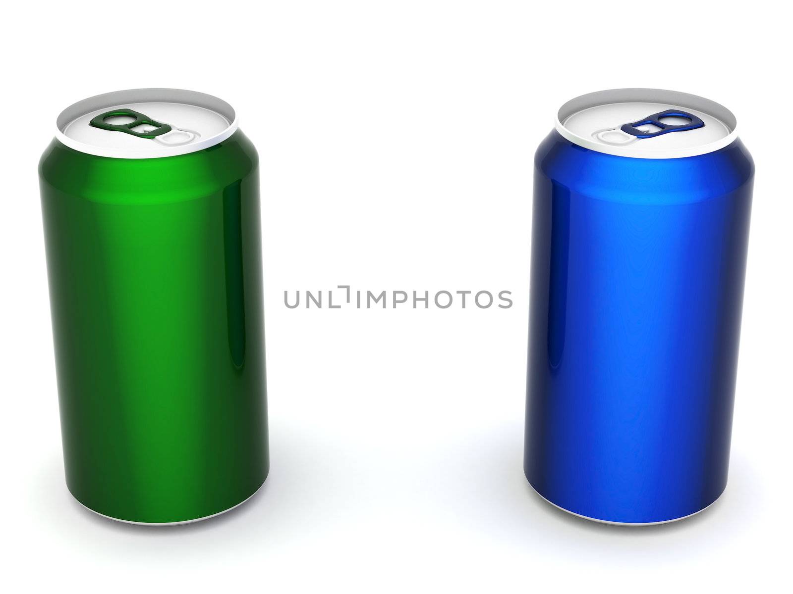 Image sealed aluminum can with a drink