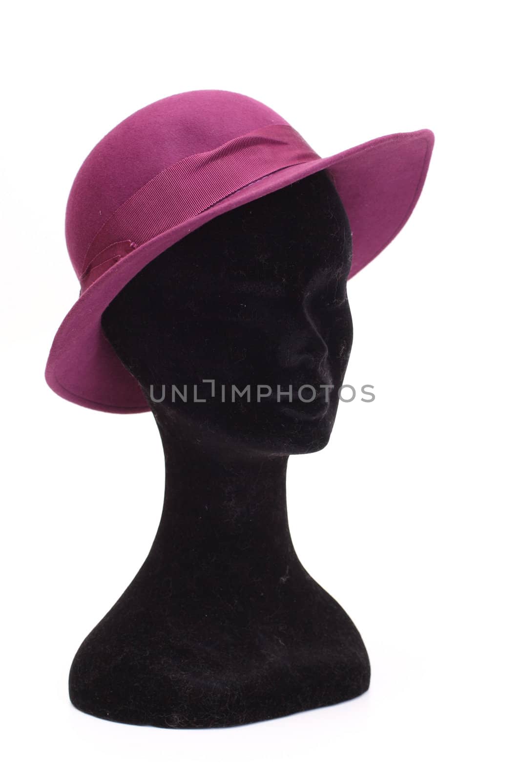Head a dummy in a hat isolated on white