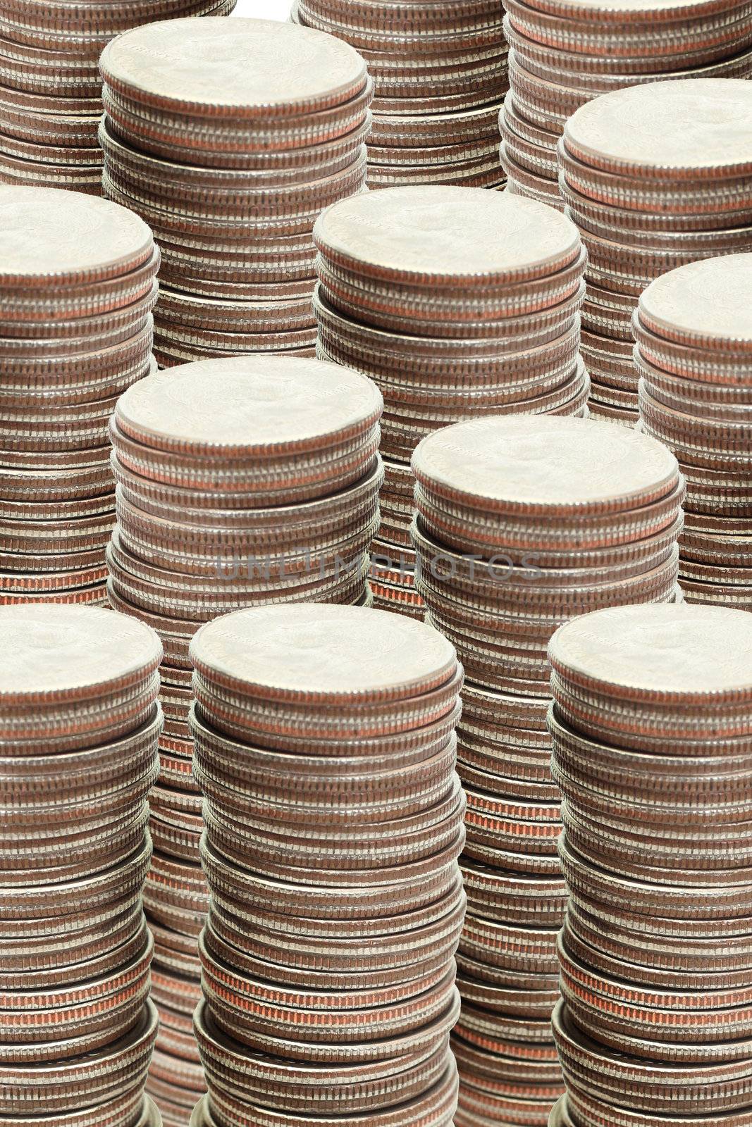 Stacks of coins
