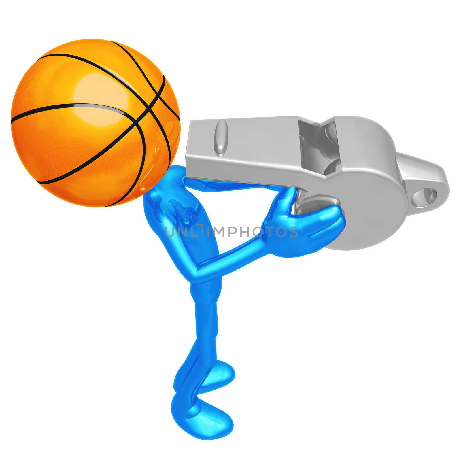 Basketball Whistle by LuMaxArt