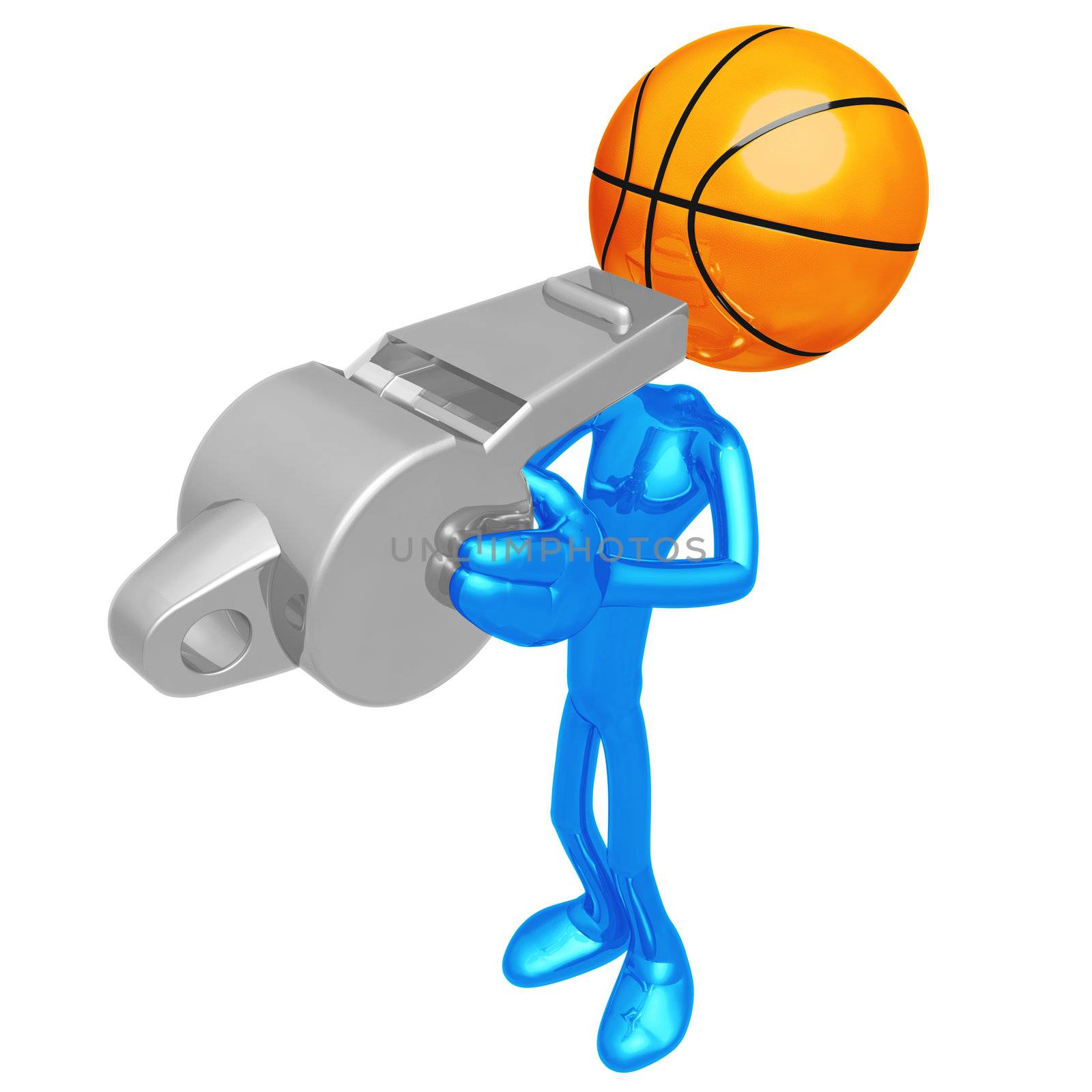 Basketball Whistle by LuMaxArt