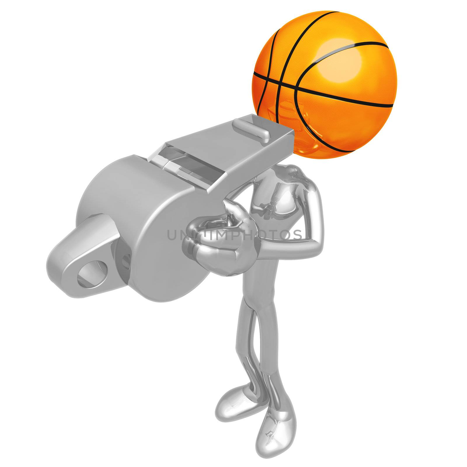 Basketball Whistle by LuMaxArt