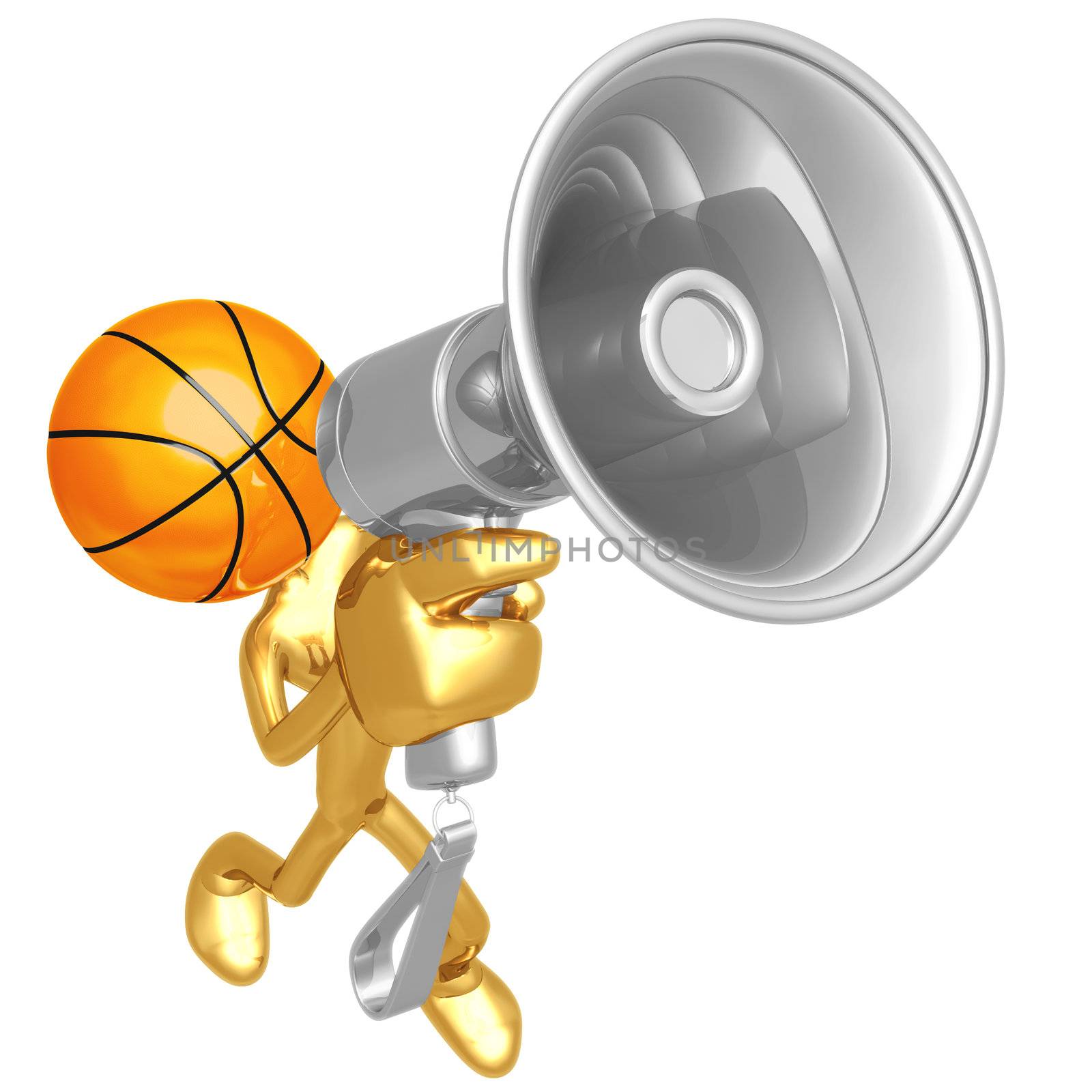 Basketball Megaphone by LuMaxArt