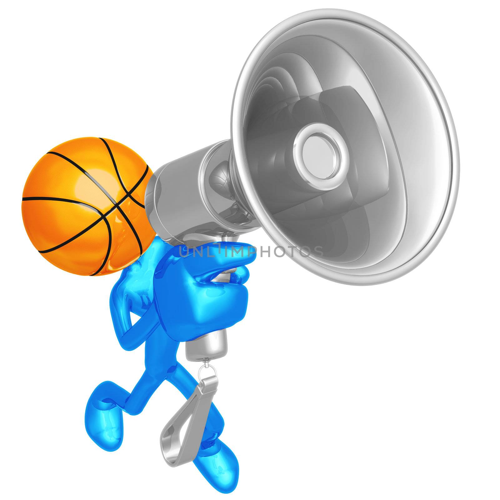 Basketball Megaphone by LuMaxArt