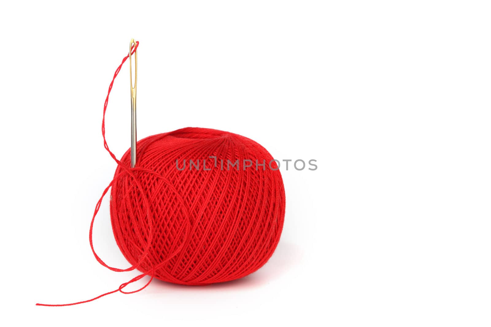 needle and thread macro close up