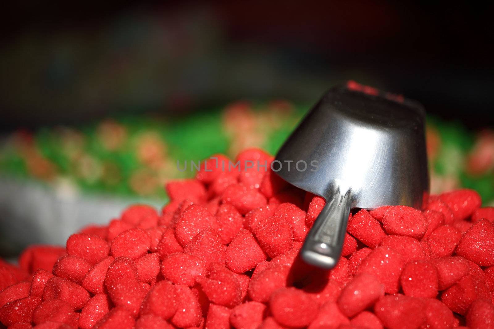 candy piles in shop 