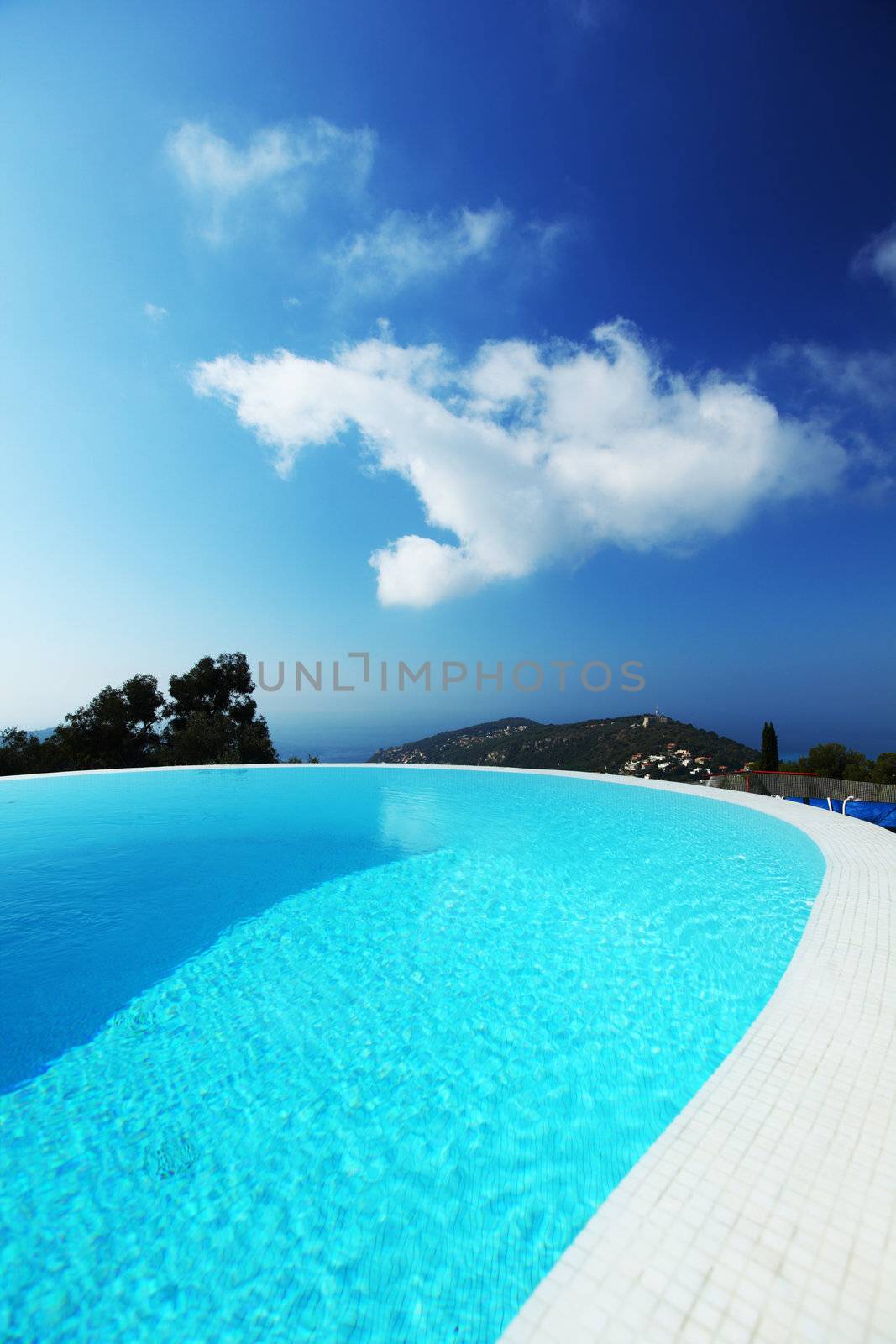 swimming pool on villa