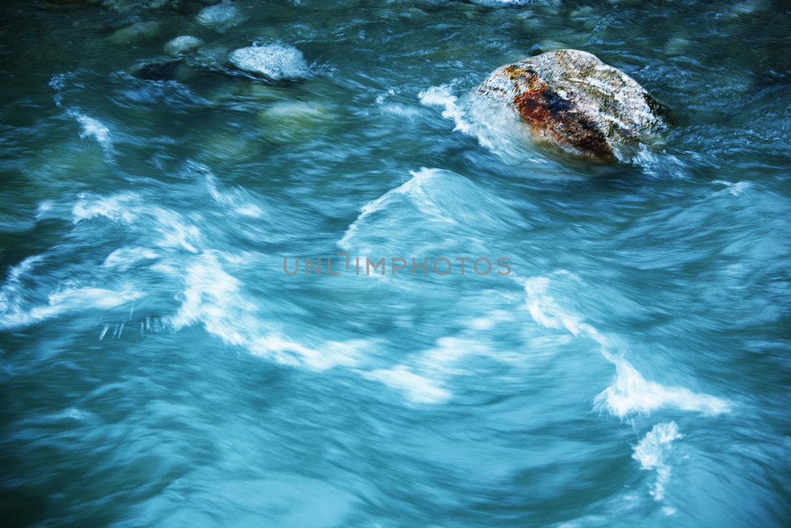 river in motion nature background