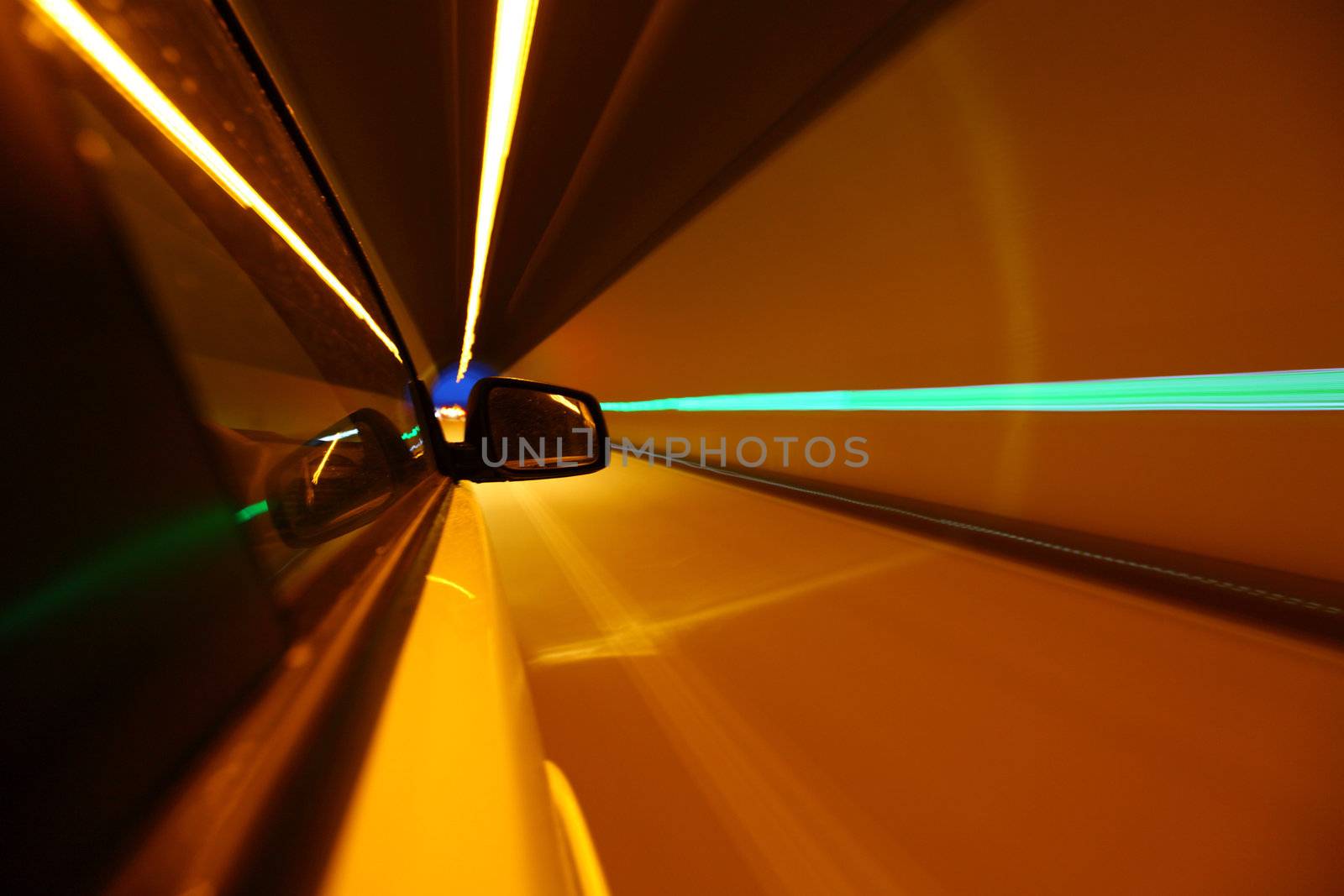 night drive on car