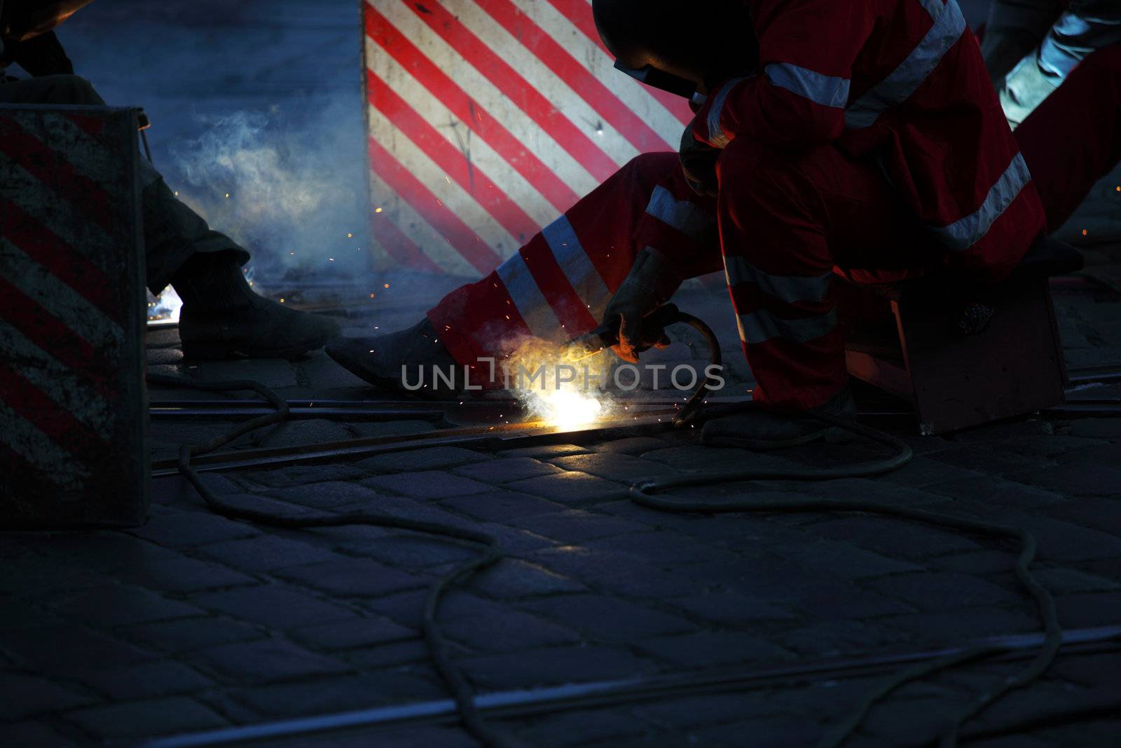 welding macro close up