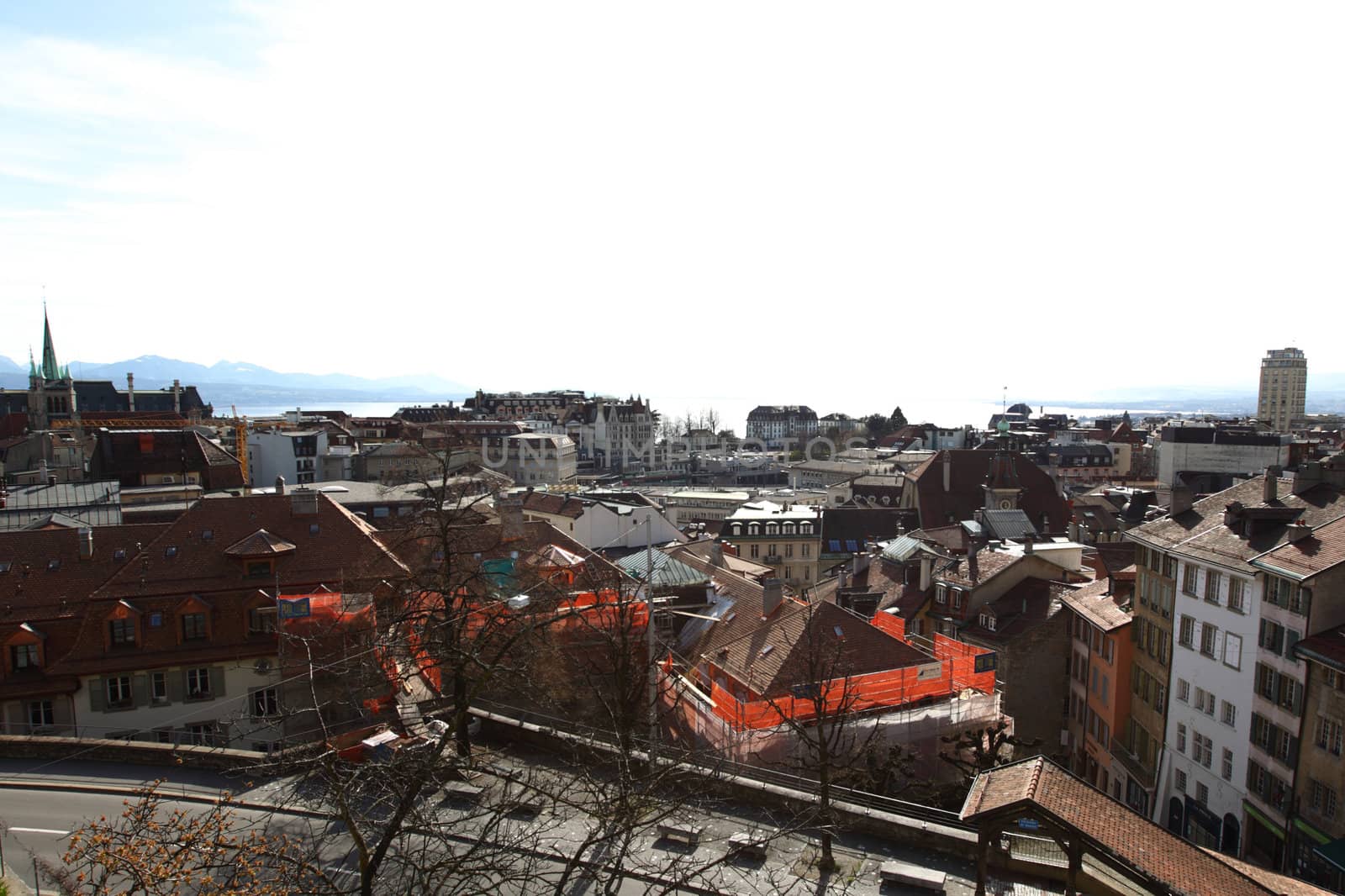 lausanne cityscape close up