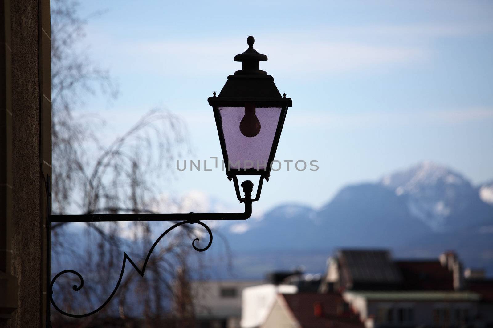 lantern on the street
