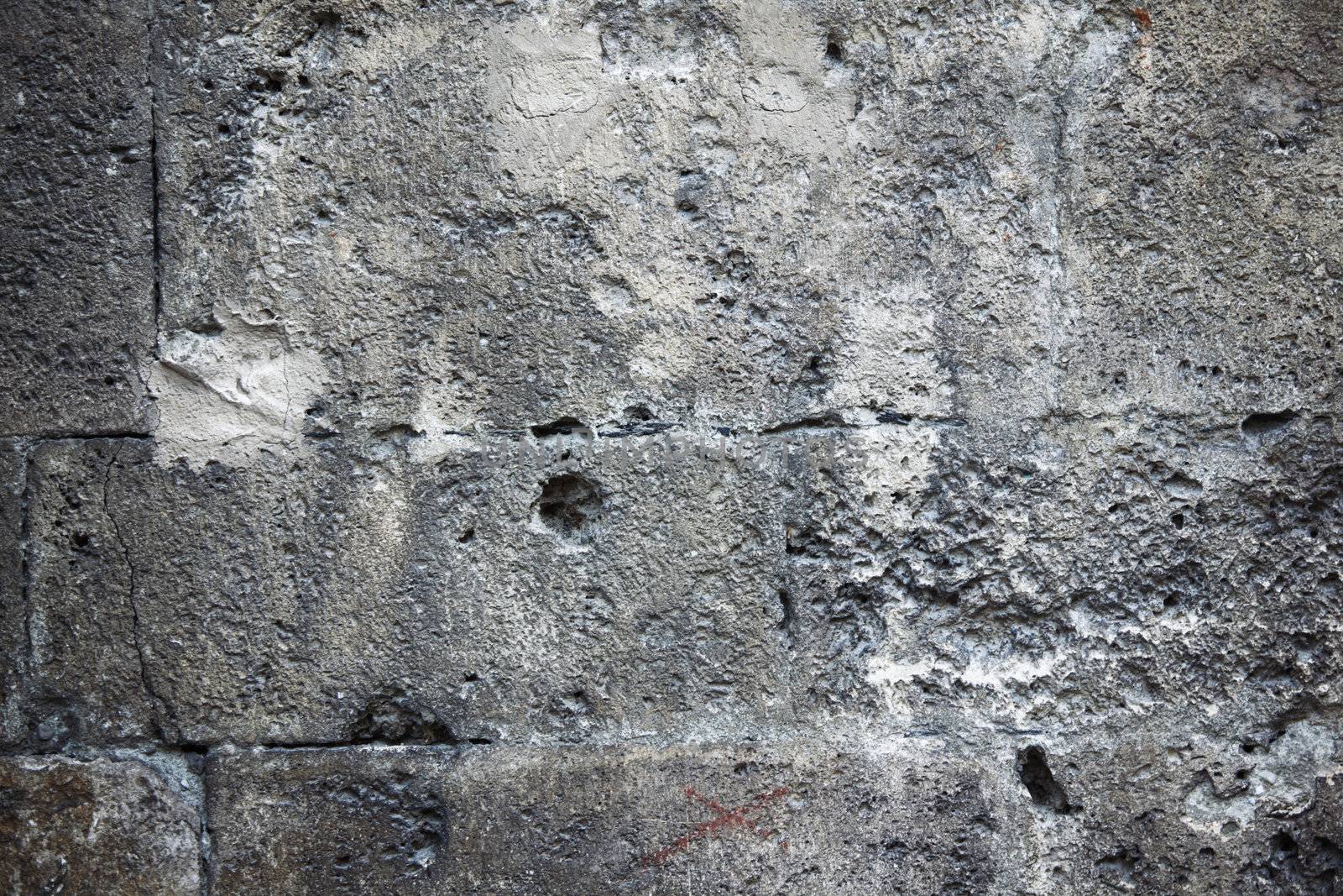 stone wall close up macro
