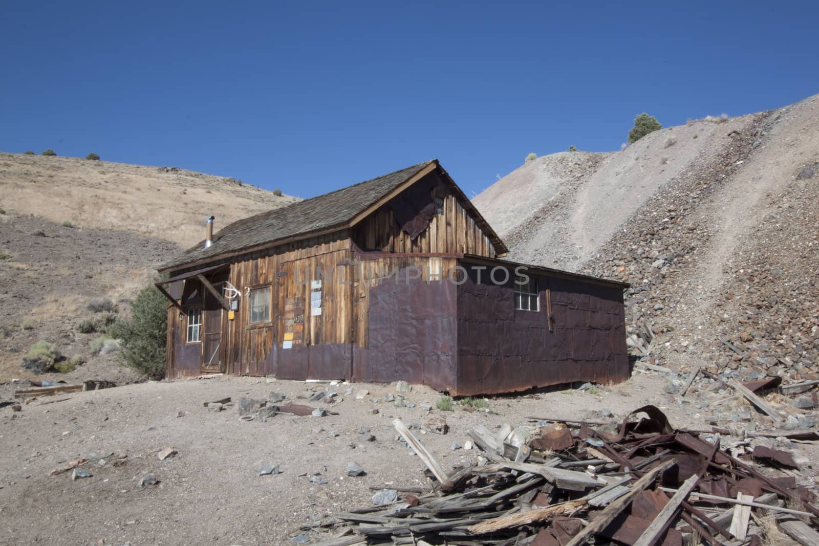 Old abandoned mining town