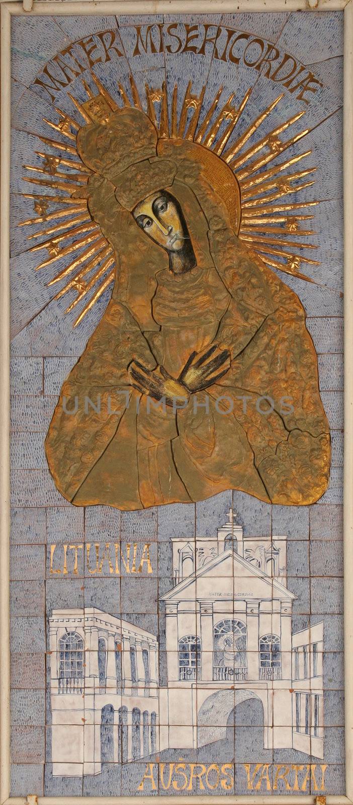 Icon of Madonna. Gift from Lithuania to Basilica of the Annunciation