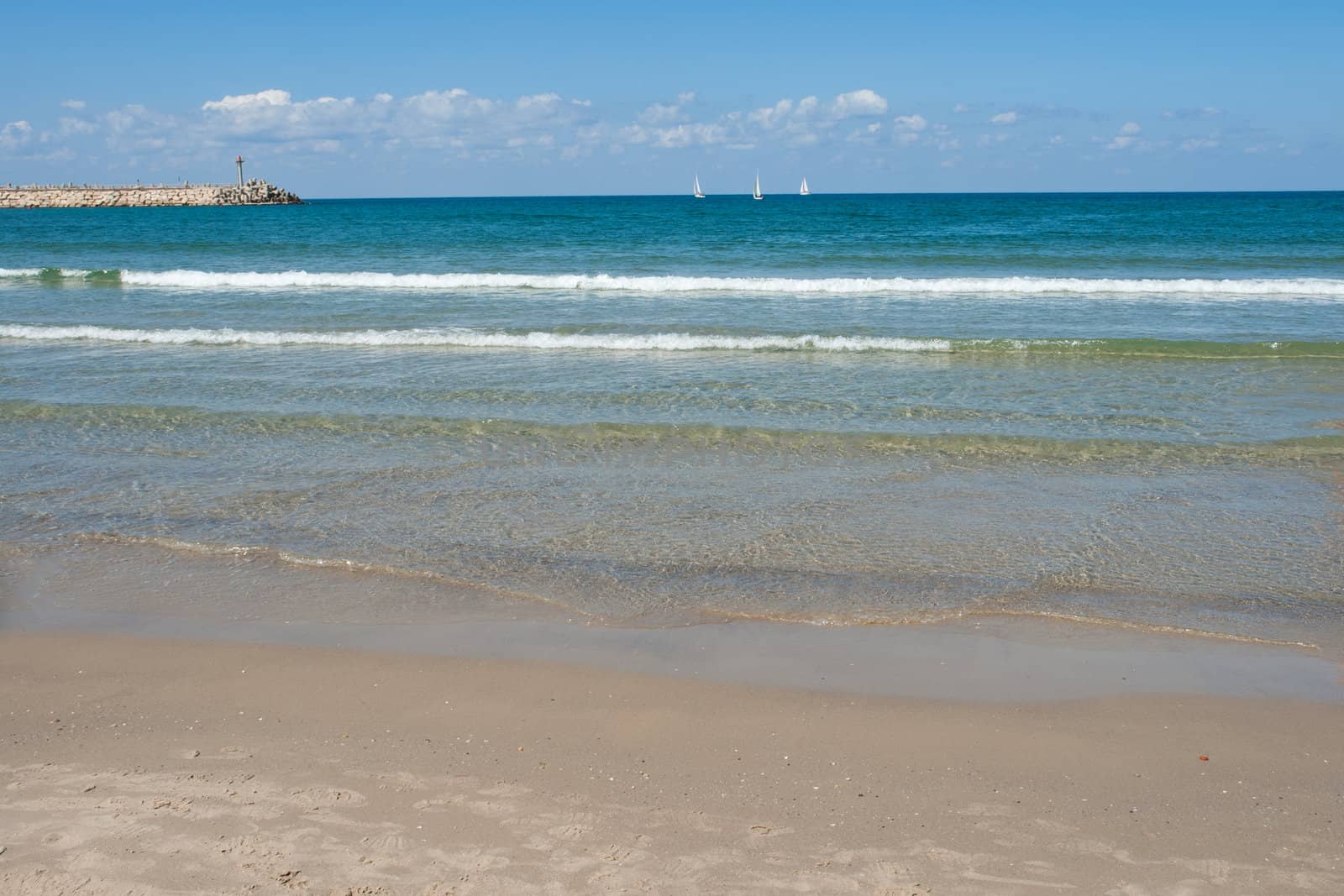 Perfect beach coast resort summer vacation background image