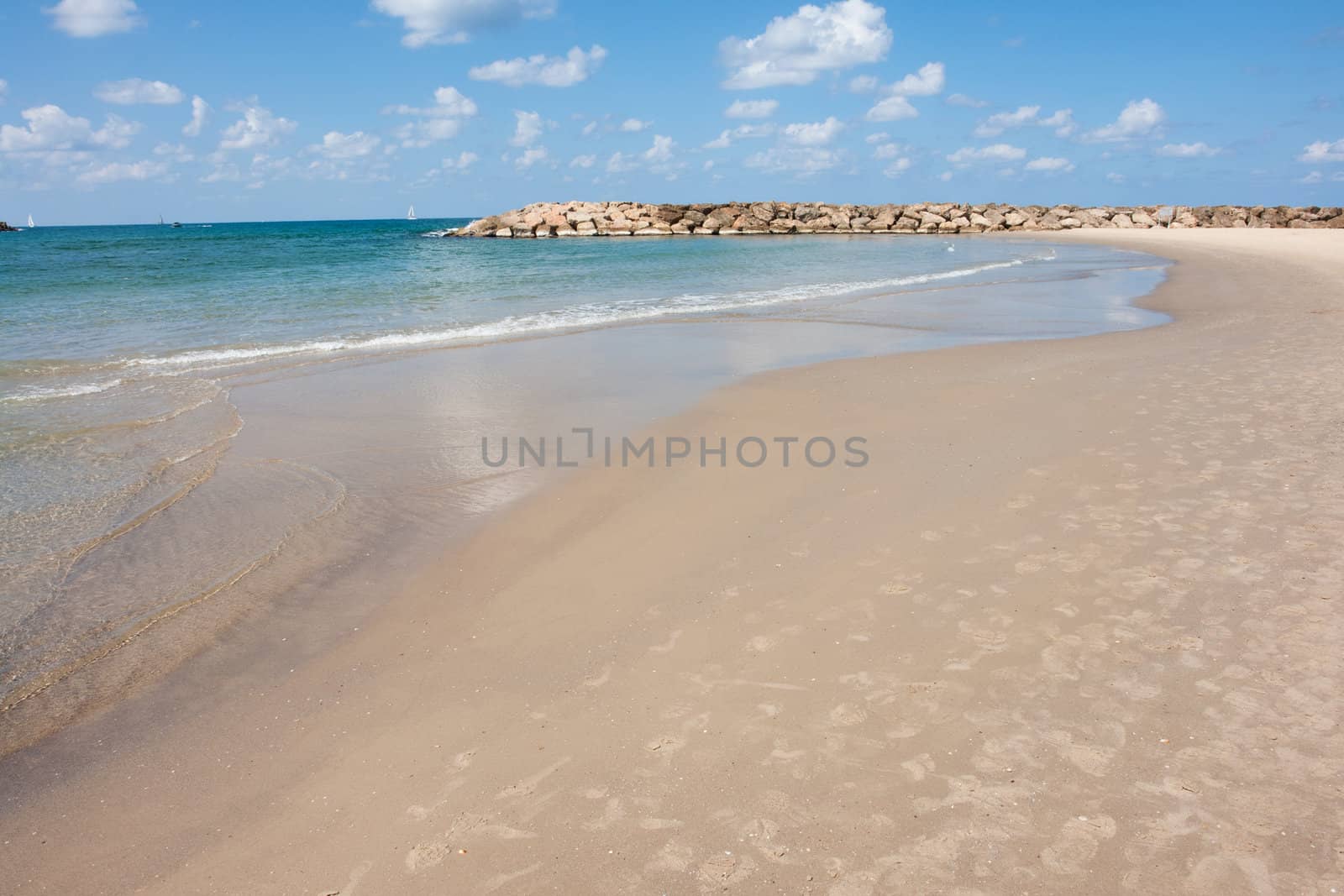 Perfect beach coast resort summer vacation background image