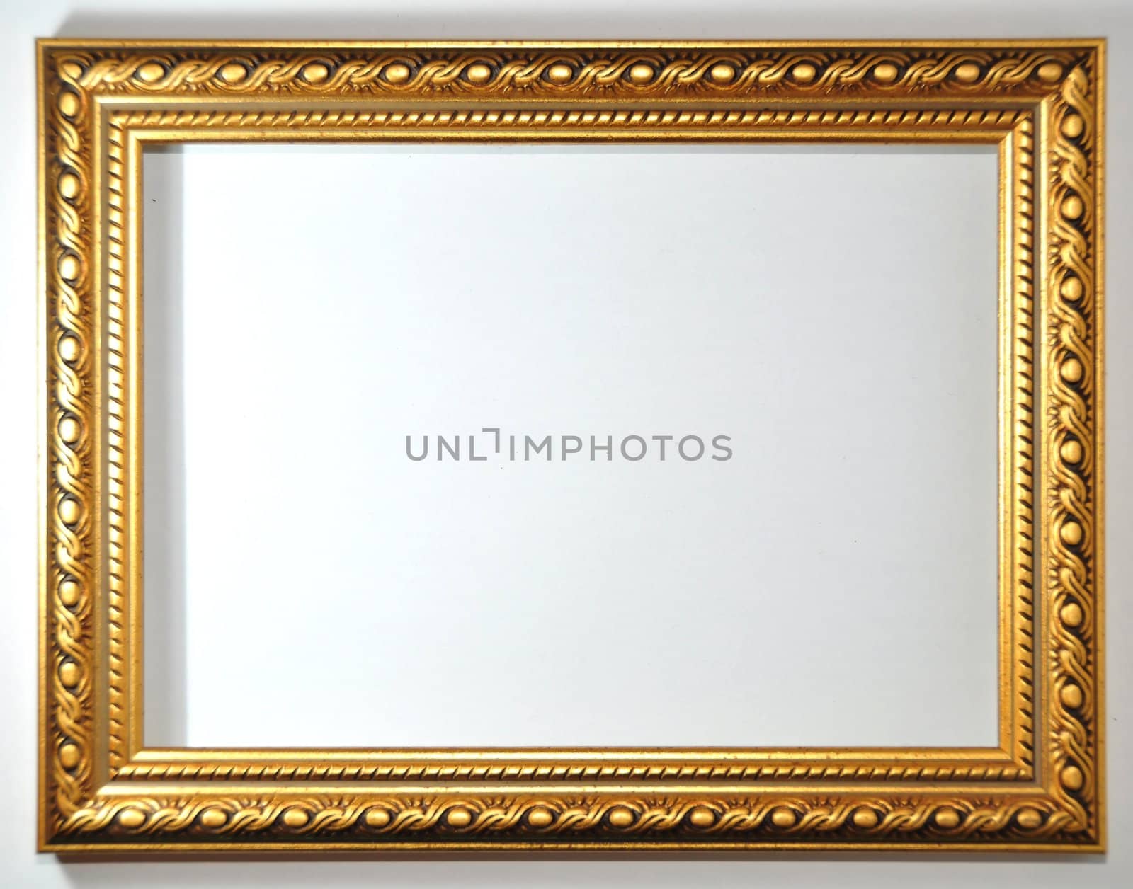 empty frame on white background
