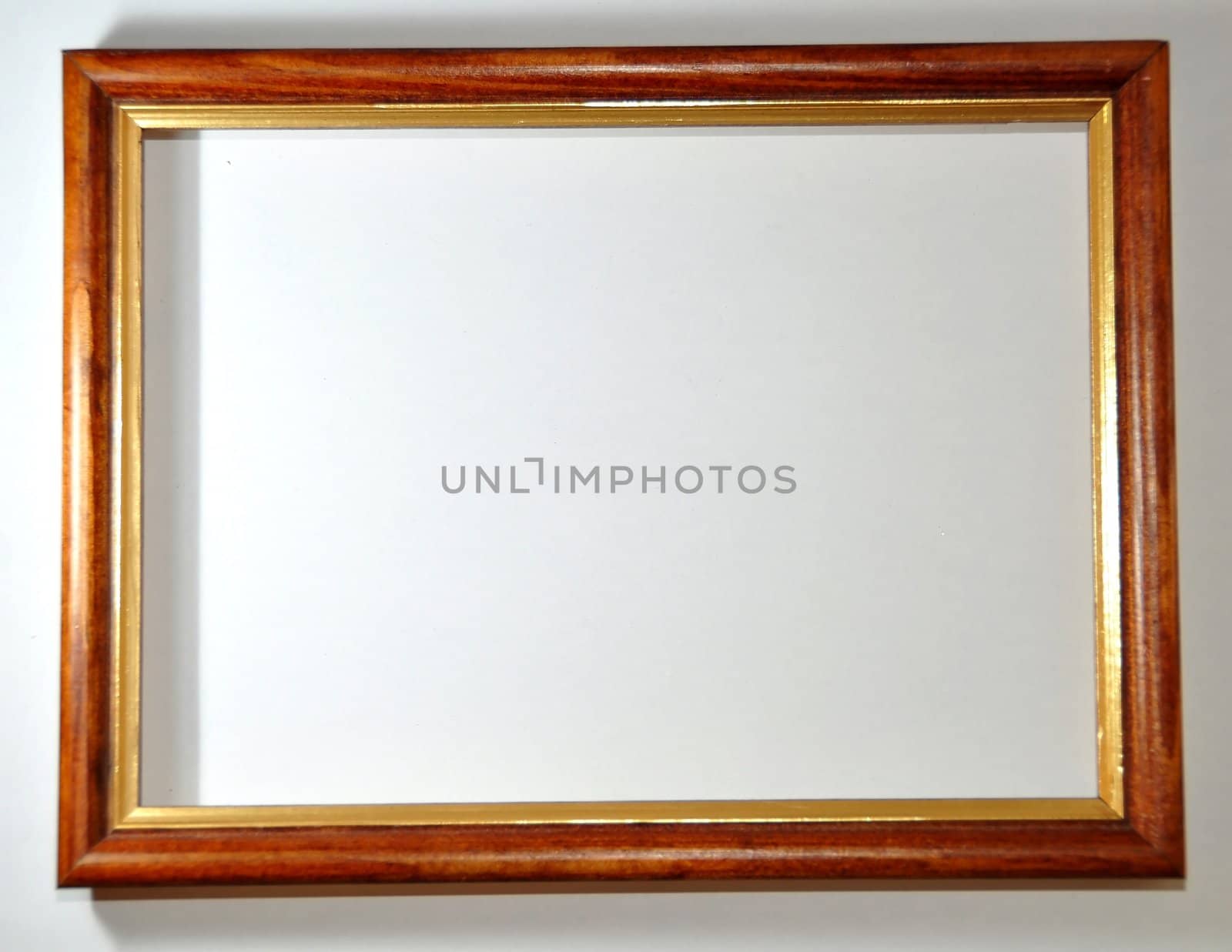 empty frame on white background