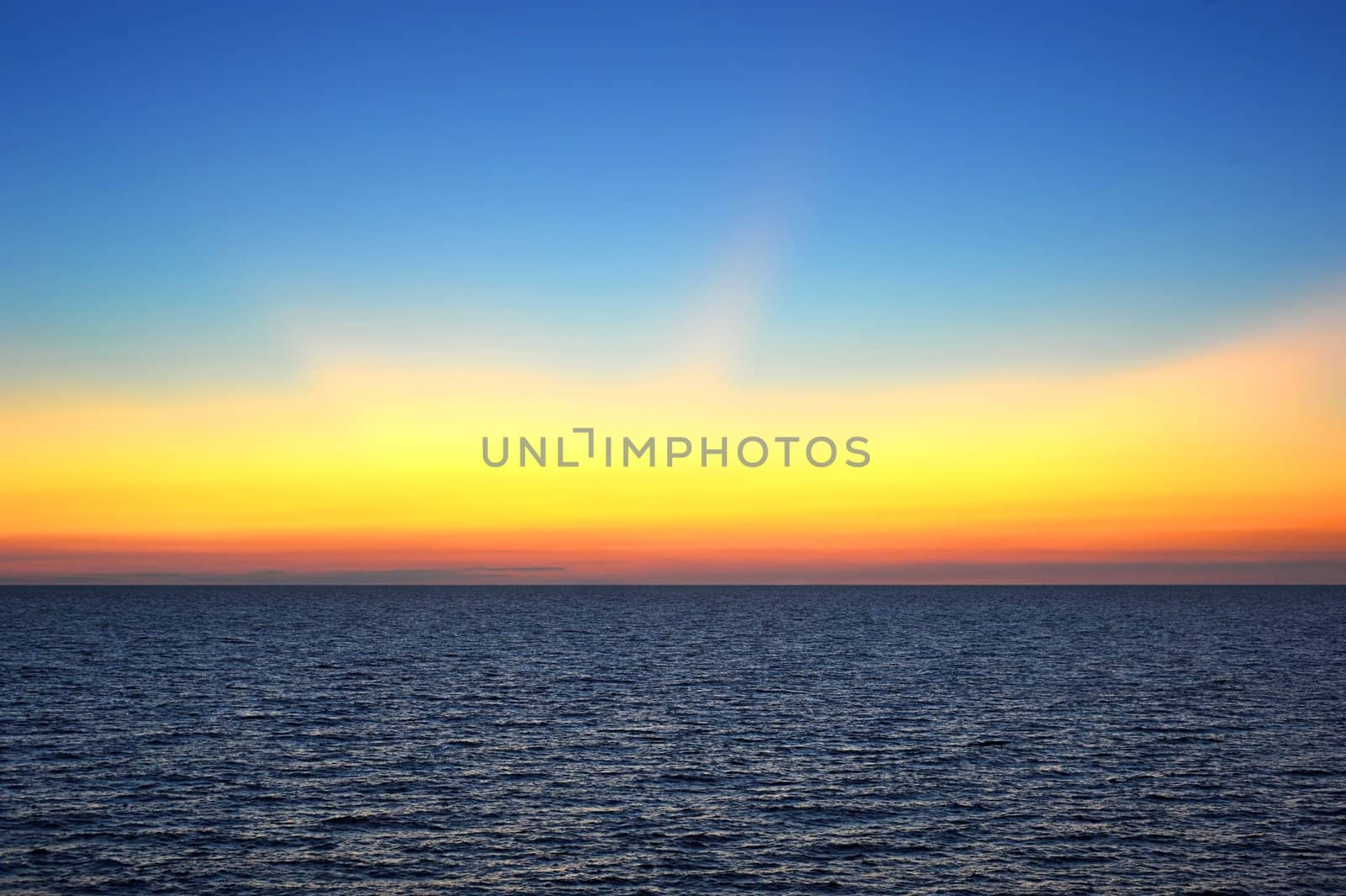 Beatifull sunset on the Crimean seashore