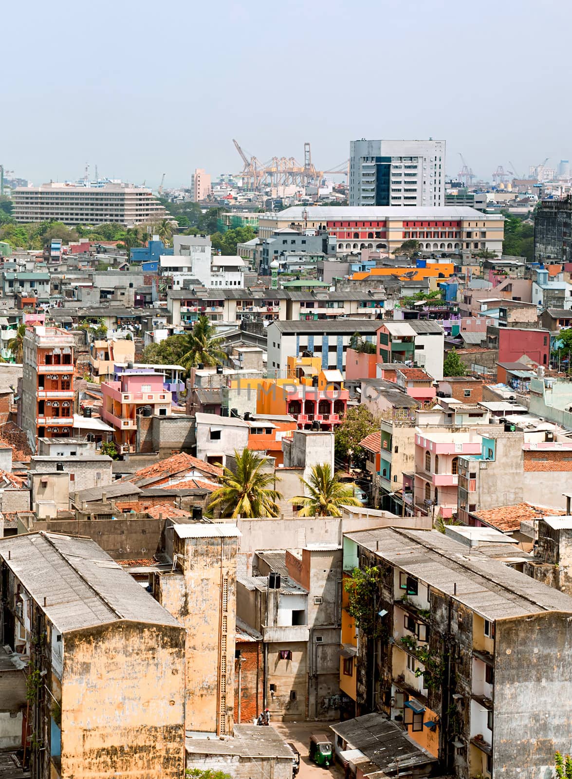 panorama of Colombo- the capital of Sri Lanka
