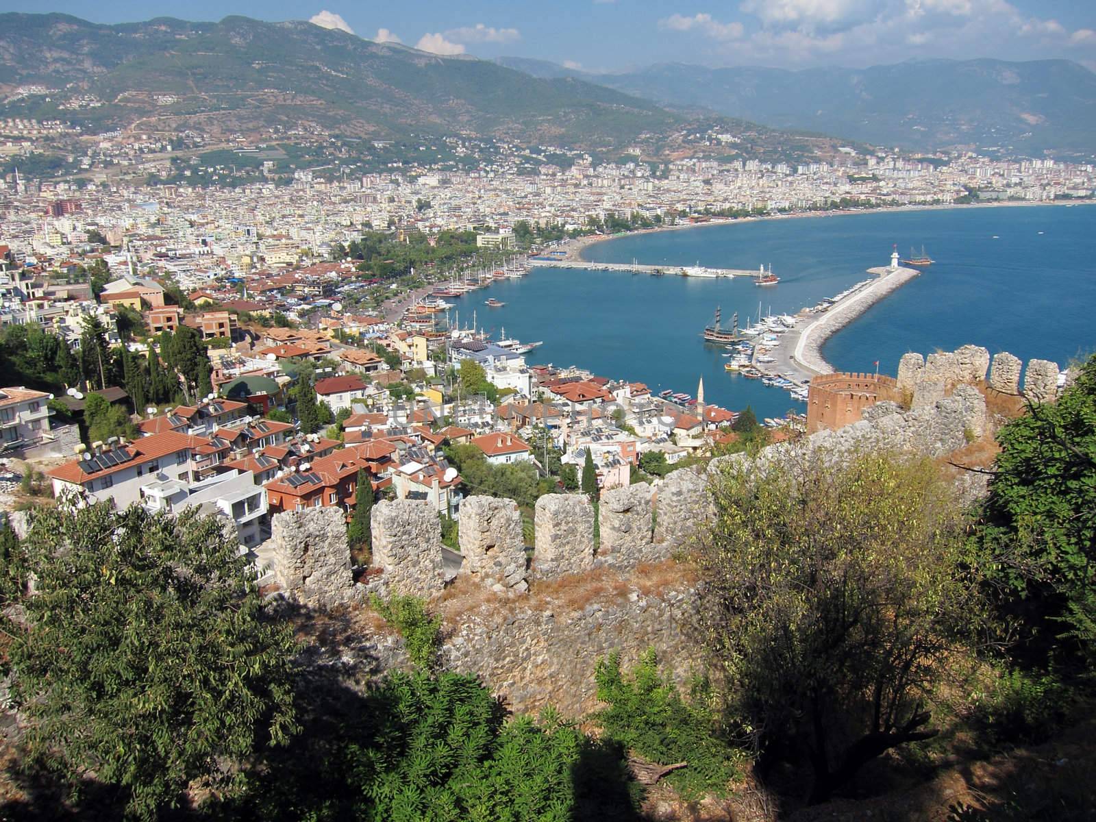 View of Alanya and Harbour