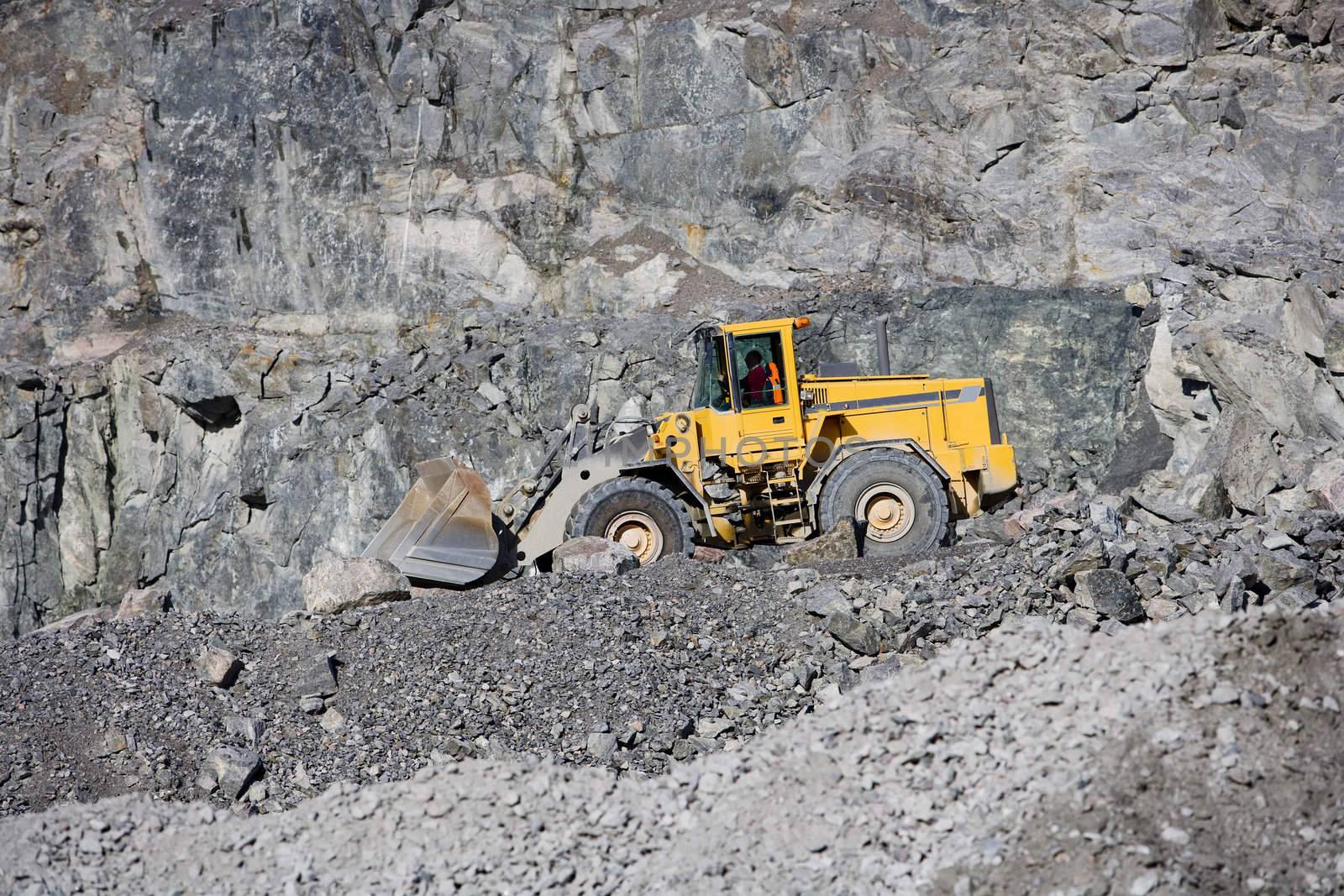 Truck at a pit mine