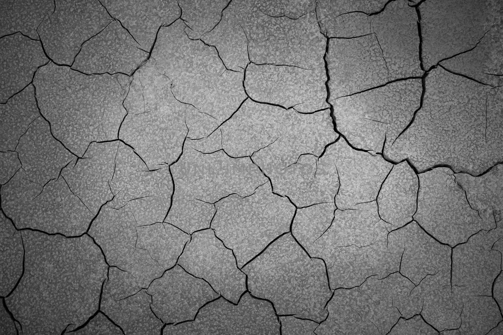 Full frame of Cracked ground