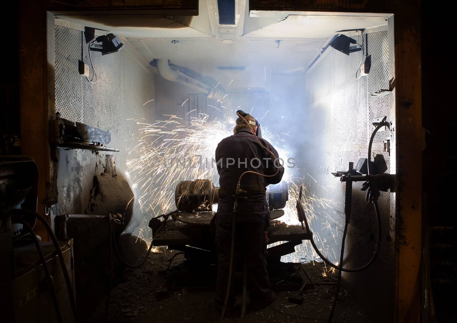 Man in metal Industry