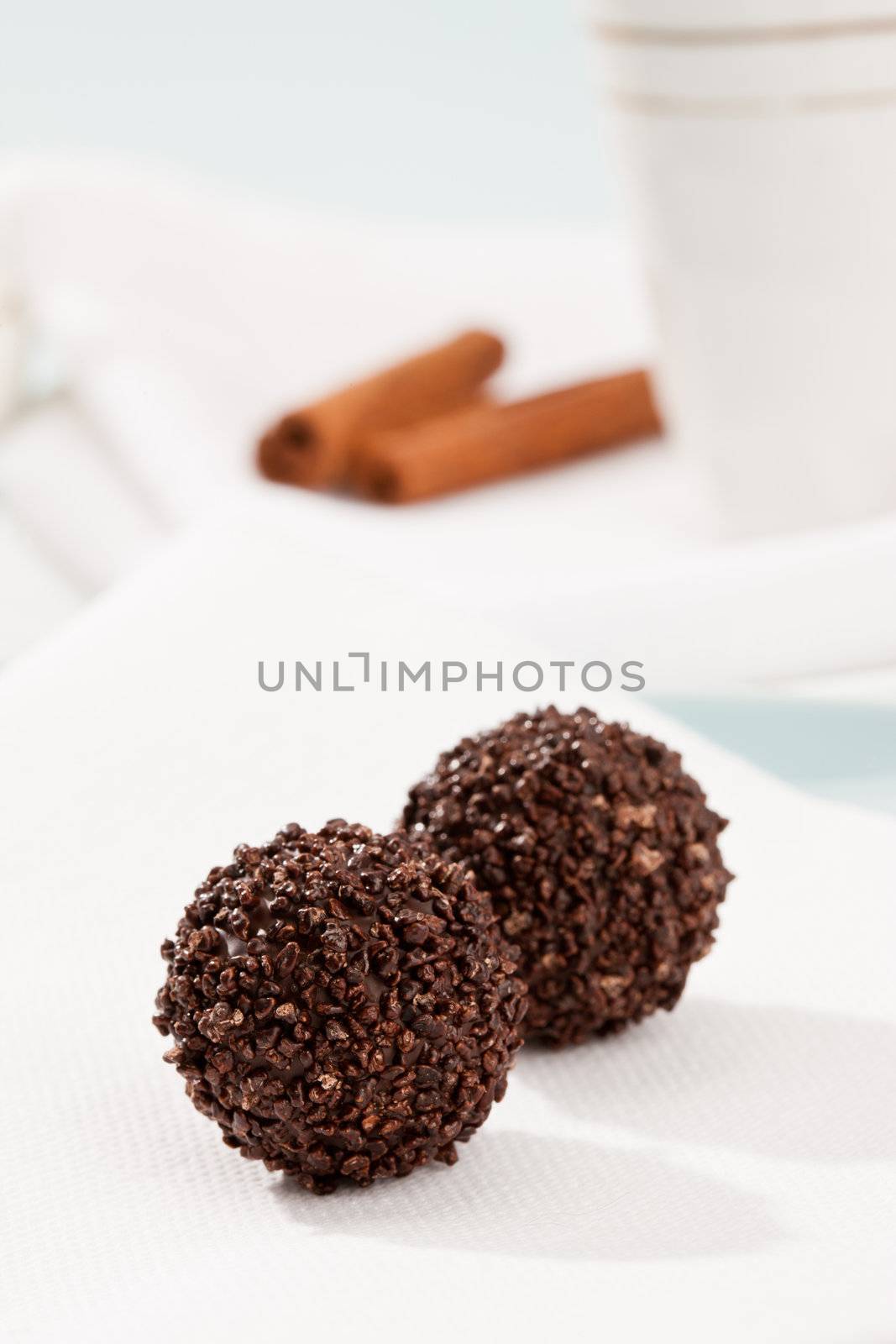 food series: tasty chocolate dessert with nuts