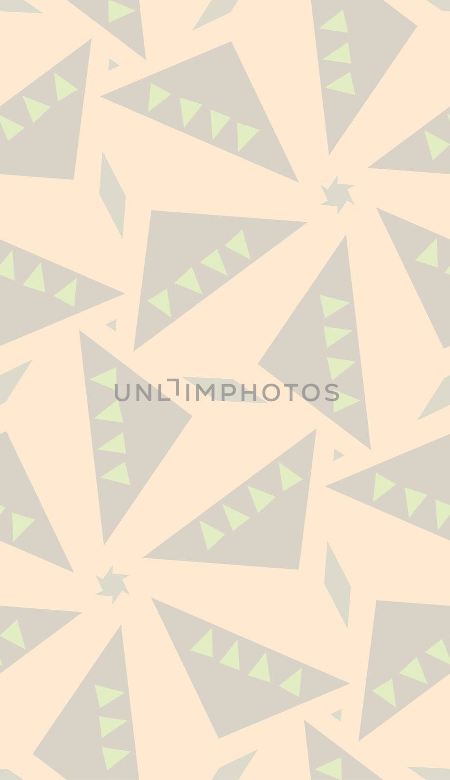 Seamless brown triangular kaleidoscope background pattern