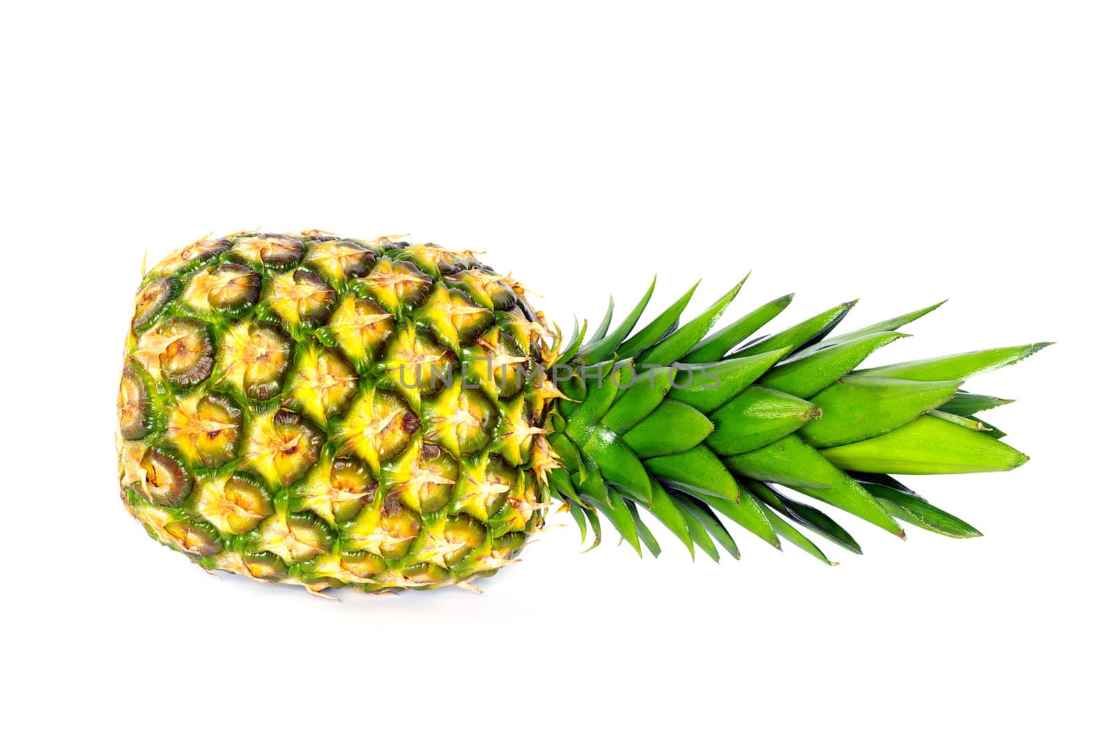 fresh pineapple isolated on the white background