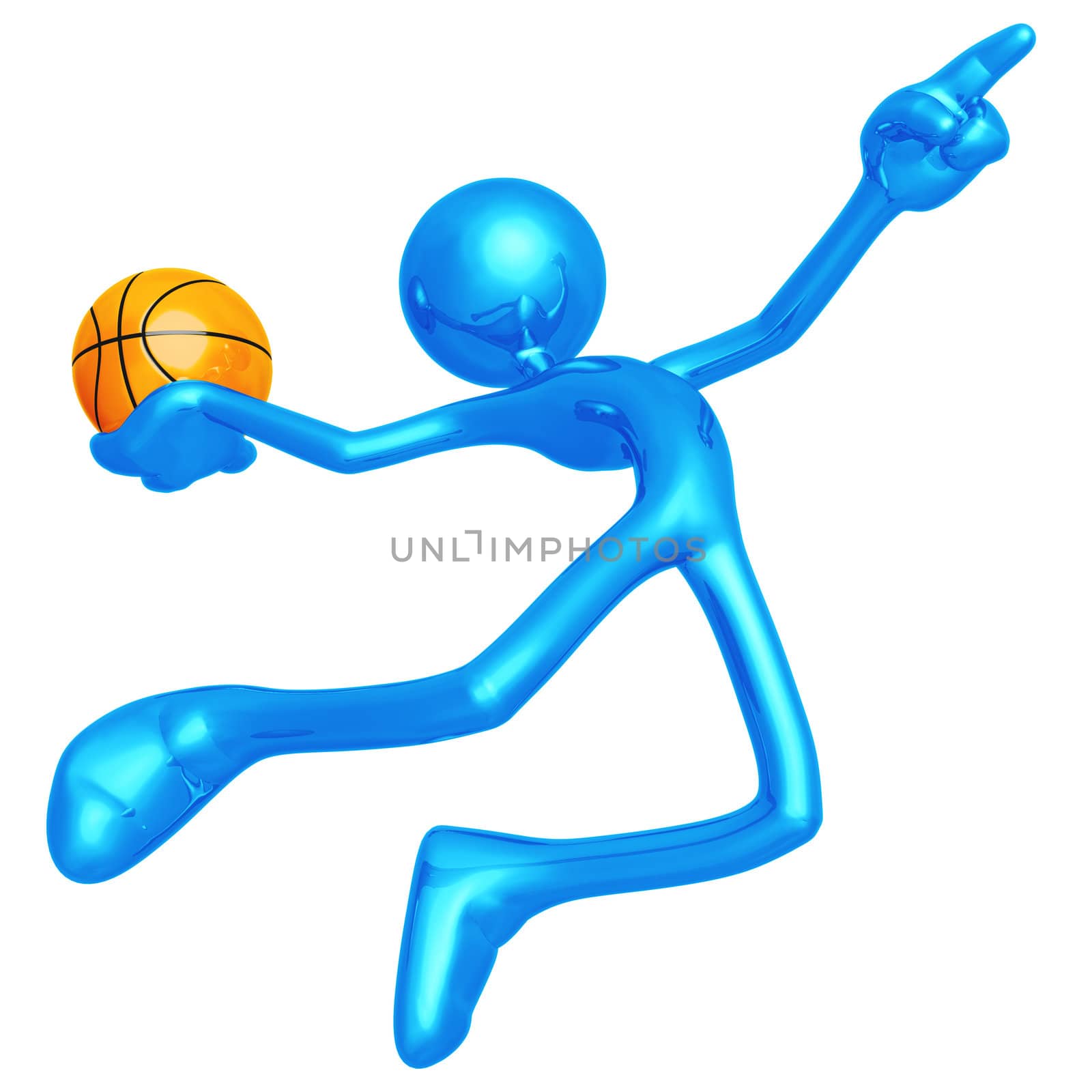 Basketball Calling The Shot Slam by LuMaxArt