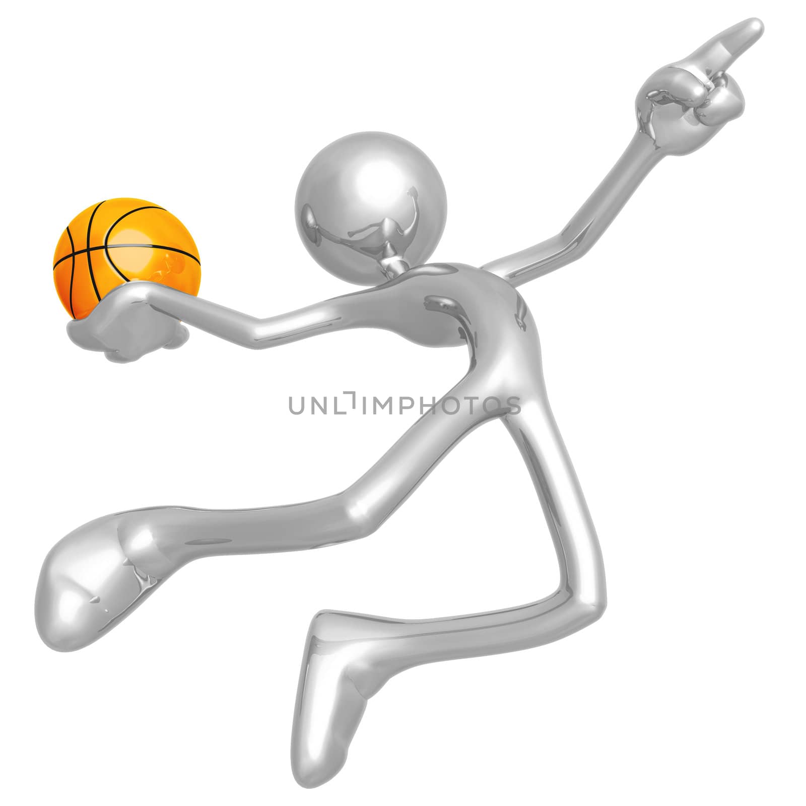 Basketball Calling The Shot Slam by LuMaxArt