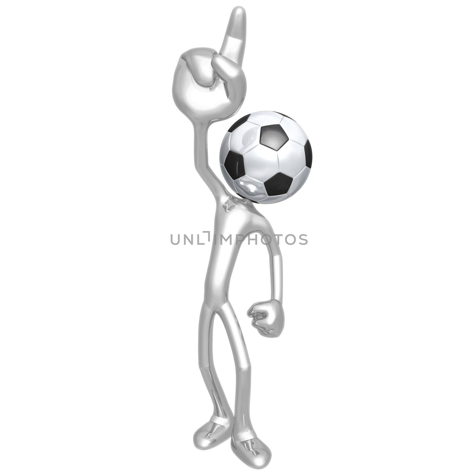 Number One Soccer Football by LuMaxArt