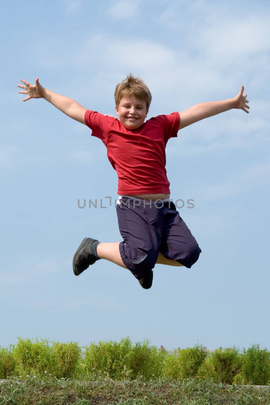 jumping boy