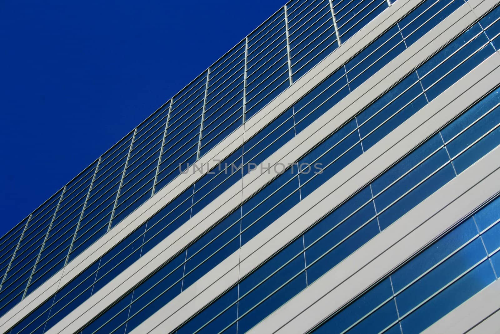 Close up of a modern building.
