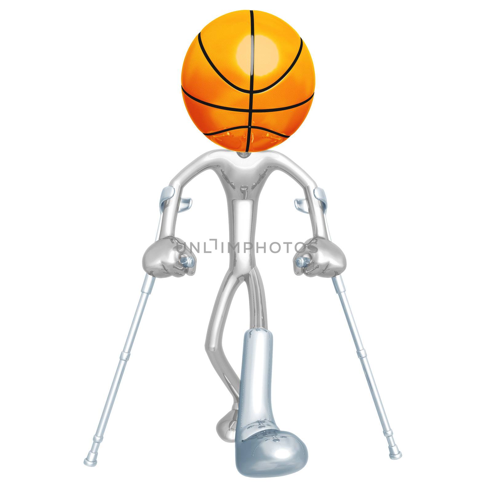 Injured Basketball Player by LuMaxArt