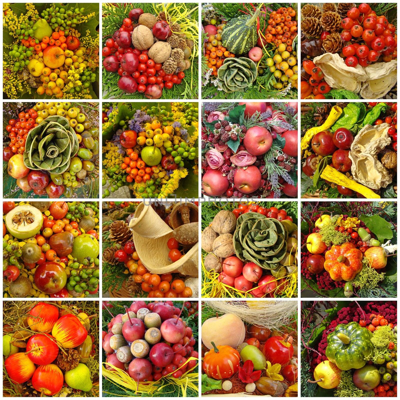 autumnal harvest collage by mkistryn