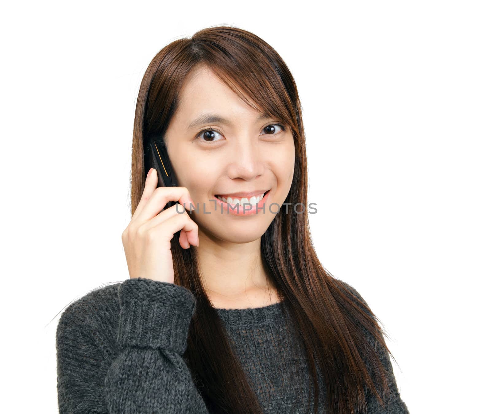 woman using mobile phone