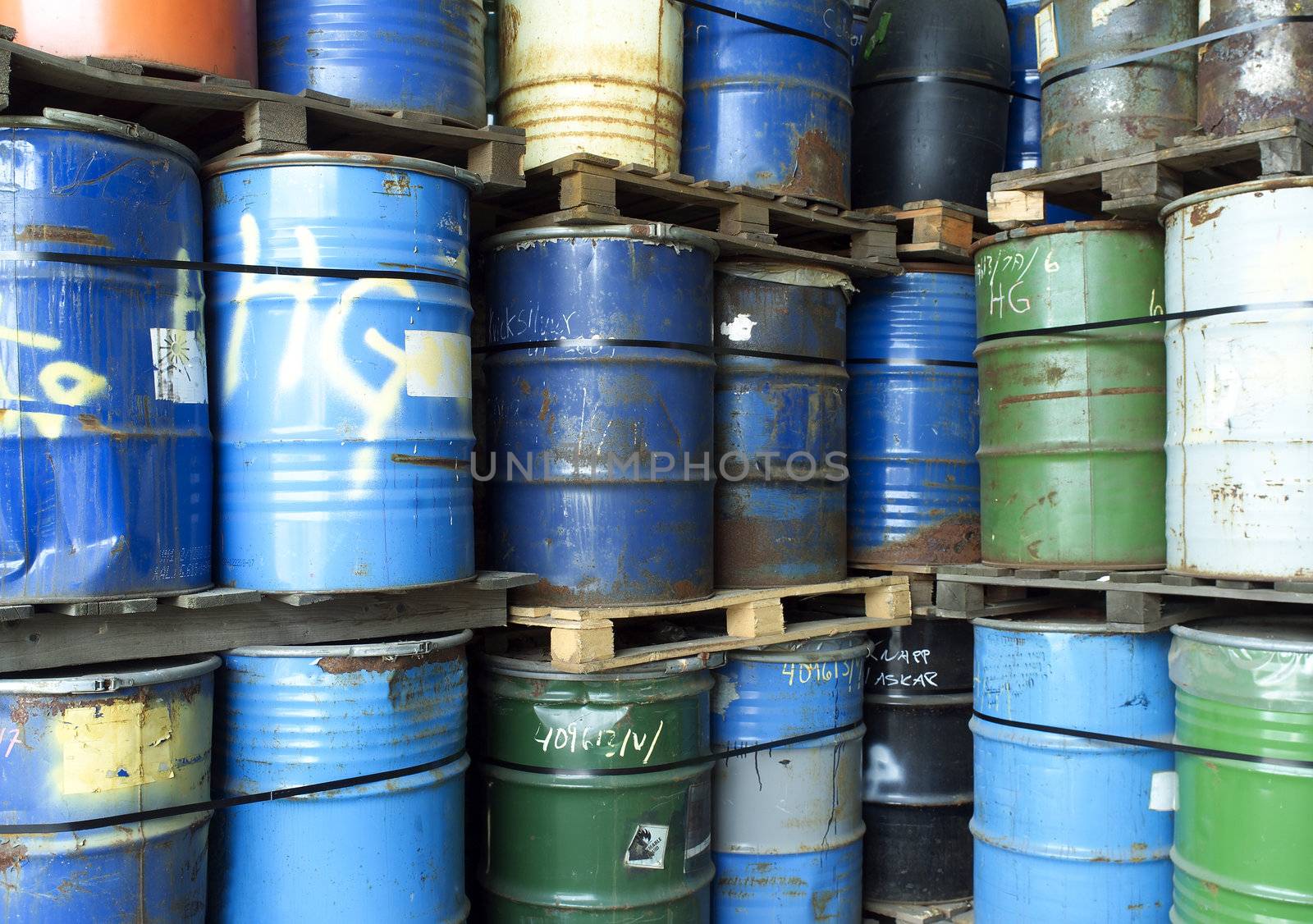 Large group of Oil Drums