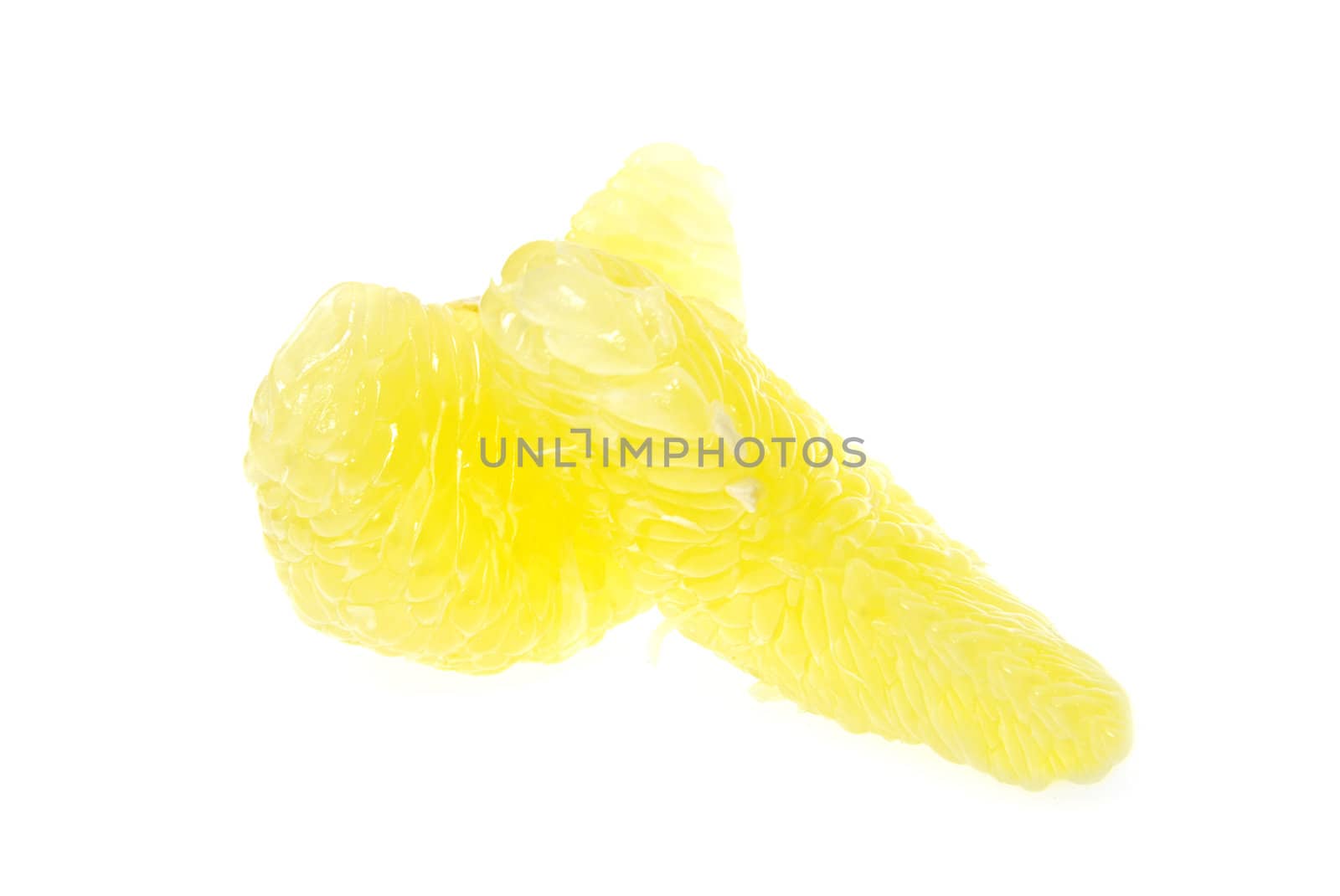 halves grapefruit isolated on a white
